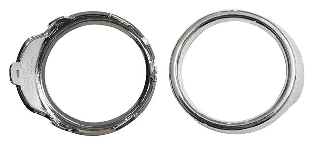 FOG LAMP COVER ROUND CHROME RH